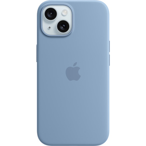 Apple iPhone 15 Silikon Case Winterblau
