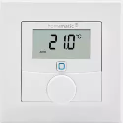 Homematic IP Wandthermostat mit Luftfeuchtigkeitssensor Weiß