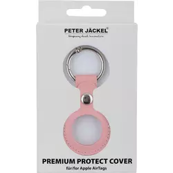 Peter Jäckel Protect Cover AirTag Leather Rosa