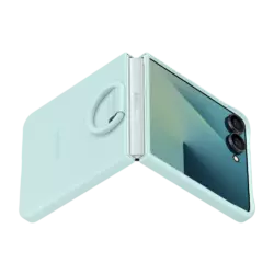 Samsung Galaxy Z Flip 7 Silicone Ring Case Mint