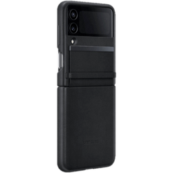 Samsung Flap Leather Cover für Galaxy Flip 4, black Black