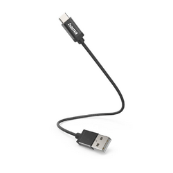 Hama Ladekabel USB-A - USB-C 0,2 m Nylon