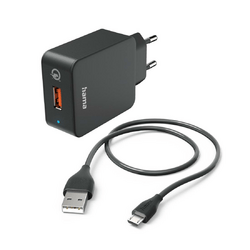 Hama Schnellladegerät mit Ladekabel Micro-USB Qualcomm® 19,5 W