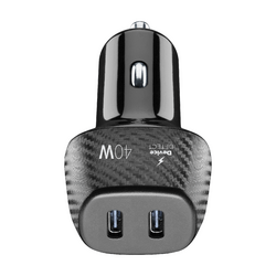 Cellularline S.p.A. USB Car Charger Multipower Duo 40W Schwarz