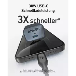Anker Nano USB-C Wandladegerät (30W) Black Stone