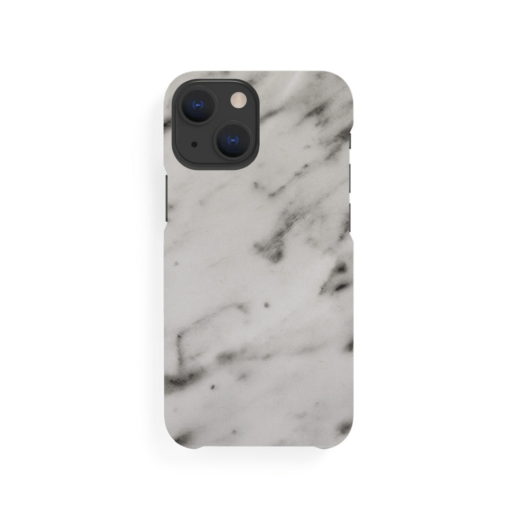 A Good Green Magenta Case für Apple iPhone 13 Mini White Marble