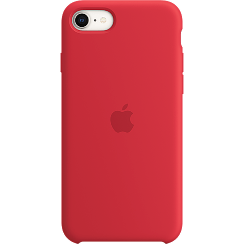 Apple Silikon Case iPhone SE Rot