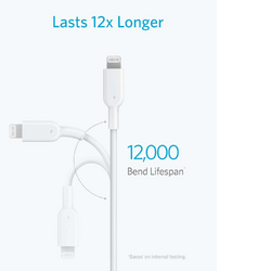 Anker 321 USB-C to Lightning Cable Weiß