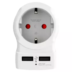 SKROSS Country Adapter Europe to USA USB