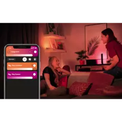 Philips Tischleuchte Hue Play Lightbar mit Netzteil Schwarz