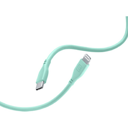 Cellularline Soft Data Cable USB Typ-C/ Lightning 1,2m Grün