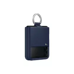 Samsung Silicone Cover with Ring für Galaxy Z Flip 3 5G Navy
