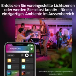 Philips Hue White & Color Ambience Econic Wandleuchte quadratisch Schwarz