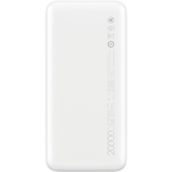 Xiaomi 20000mAh Redmi 18W Fast Charge Power Bank White Weiß