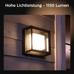 Philips Hue White & Color Ambience Econic Wandleuchte quadratisch Schwarz