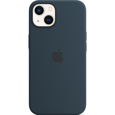 Apple Silikon Case iPhone 13 Abyssblau
