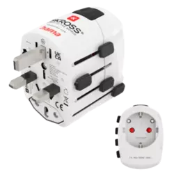 Hama Weltreiseadapter "World Travel Pro", 3-polig Weiß