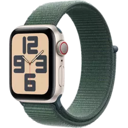 Apple Watch SE (2023) Aluminium Sport Loop Polarstern/Seegrün S/M