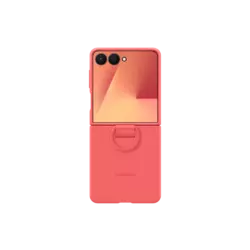 Samsung Galaxy Z Flip 7 Silicone Ring Case Red