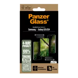 PanzerGlass ECO MATRIX 4-way Privacy Screen Protector Samsung Galaxy S25 | S24 | Ultra-Wide Fit