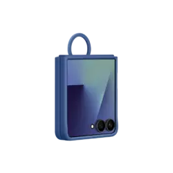 Samsung Galaxy Z Flip 7 Silicone Ring Case Blue