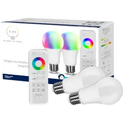 tint Starter-Set white+color, 2er-Set LED-Birnenform mit Fernbedienung, Weiß