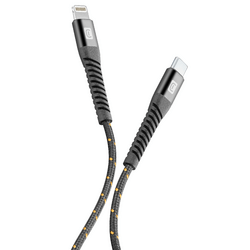 Cellularline S.p.A. Tetraforce Data Cable Strong 2m USB Typ-C/ Apple Lightning Schwarz