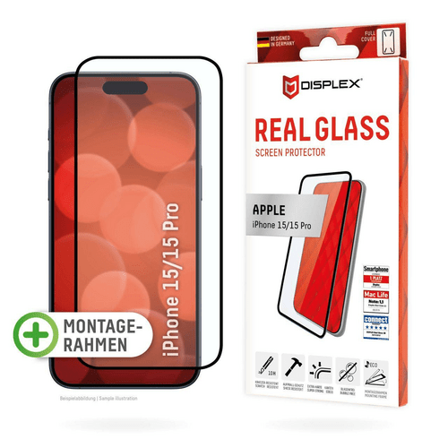 Displex Real Glass Full Cover Apple iPhone 15/15 Pro