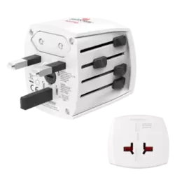 Hama Weltreiseadapter "MUV Micro", 2-polig Weiß