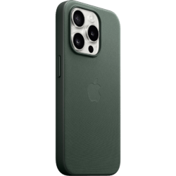 Apple iPhone 15 Pro Feingewebe Case Immergrün