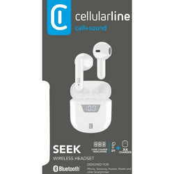 Cellularline Bluetooth Earphones SEEK Weiß