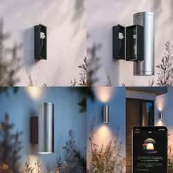 Philips Hue White & Color Ambience Appear Wandleuchte rund Silber