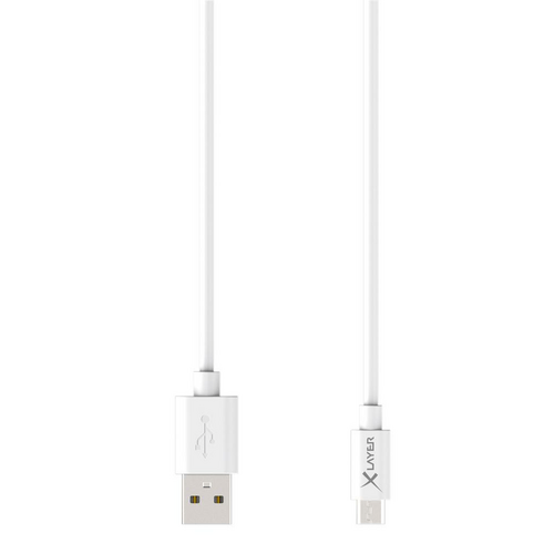 XLayer PREMIUM Micro-USB Sync & Charge Kabel 1.20 m Weiß