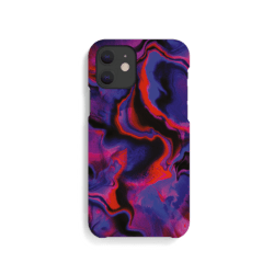 agood Case für iPhone 12 mini Purple Red Marble