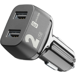 Cellularline USB Car Charger Multipower 2 12W Schwarz