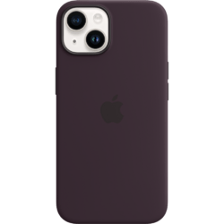 Apple iPhone 14 Silikon Case mit MagSafe Holunder
