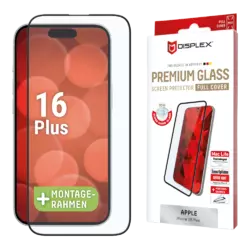 Displex Premium Glass FC iPhone 16 Plus Schwarz