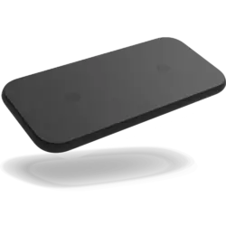 Zens Dual Wireless Charger Slim with USB A port Schwarz