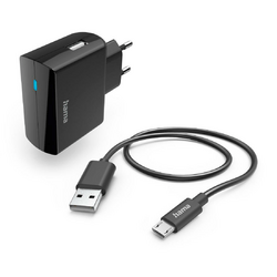 Hama Ladegerät mit Ladekabel Micro-USB 12 W