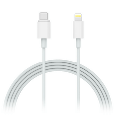 XLayer Kabel PREMIUM Typ C (USB-C) to Lightning MFi-zertifiziert 1 m Weiß