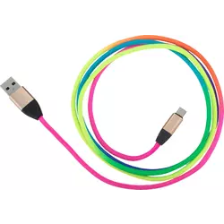 Peter Jäckel USB Data Cable RAINBOW Micro-USB mit Sync- und Ladefunktion
