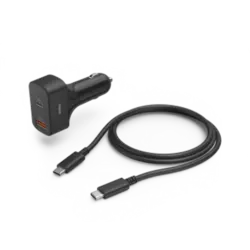Hama Universal-USB-C-Kfz-Notebook-Netzteil, Power Delivery (PD), 5-20V/65W Schwarz