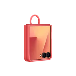 Samsung Galaxy Z Flip 7 Silicone Ring Case Red