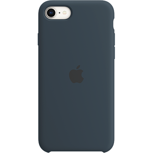 Apple Silikon Case iPhone SE Abyssblau