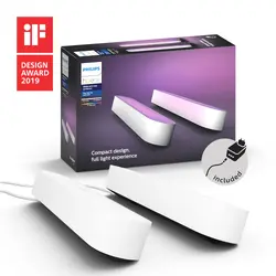 Philips Hue White & Color Ambiance Play Lightbar 2er Basis Weiß