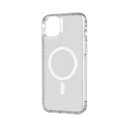 Tech21 Evo Clear Case Kompatibel mit MagSafe für iPhone 14 Plus Transparent