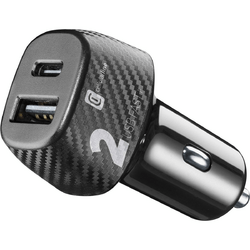 Cellularline USB Car Charger Multipower 2 Fast+ 32W
