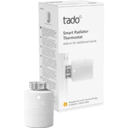 tado° Smartes Heizkörper-Thermostat - Zusatzprodukt für Einzelraumsteuerung intelligente Heizungssteuerung Weiß