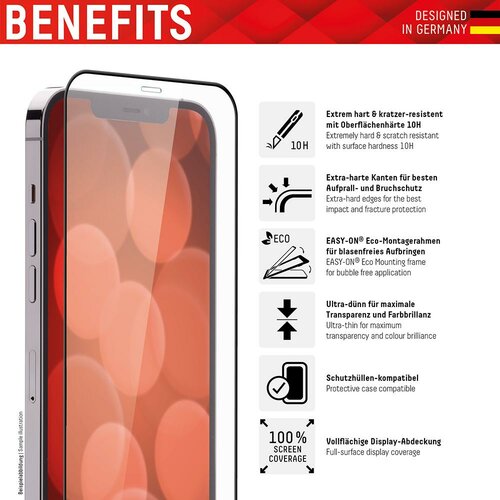 Displex 3in1 UltraCare Glass FC iPhone 12/12 Pro Transparent