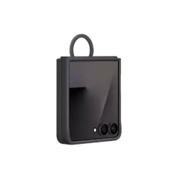 Samsung Galaxy Z Flip 7 Silicone Ring Case Black
